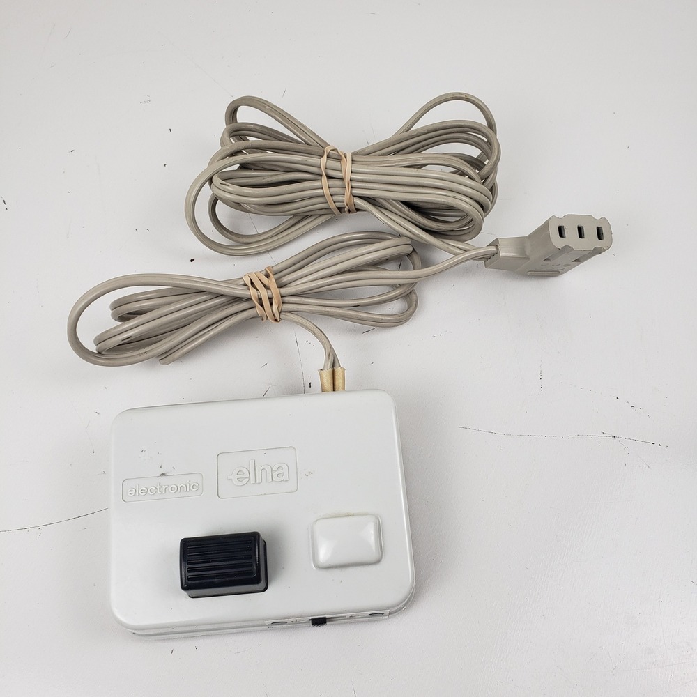 Elna Electronic Sewing Machine Foot Pedal Control Power Cord Type 447300-1 Swiss